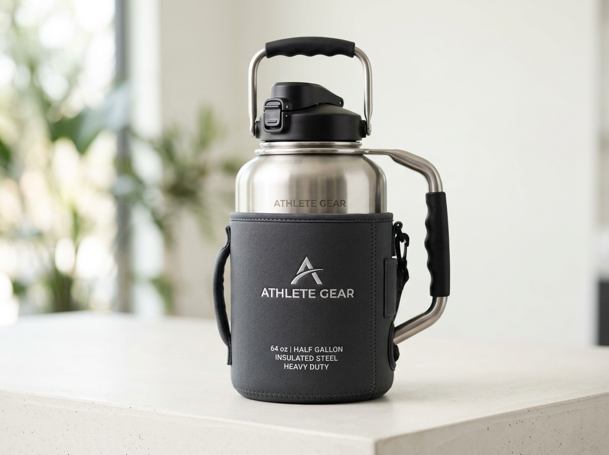 64oz Half Gallon Insulated Fitness Jug