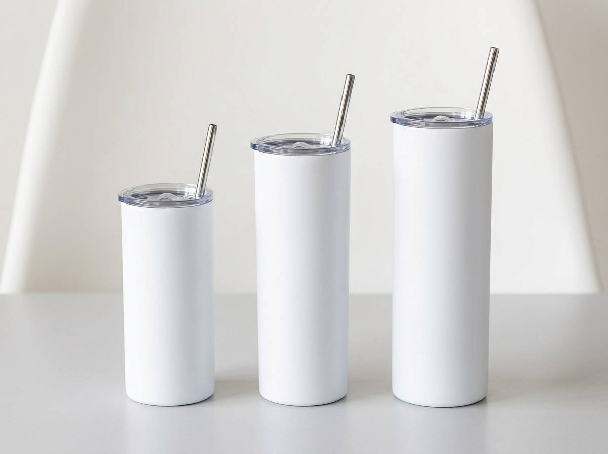 White Sublimation Tumbler Skinny