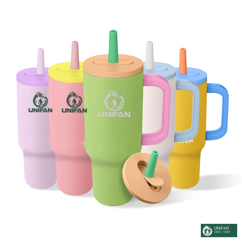 UNIFAN UNIFANH2.0 FlowState Stainless Steel Vacuum Insulated Tumbler with Lid and Straw for Water Iced Tea or Coffee
