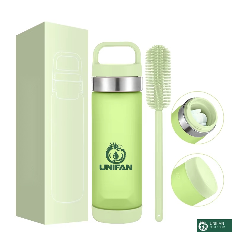 UNIFAN Wholesale Custom Plastic Water Bottle Big Capacity Sport Water Bottle with Lid for Fitness