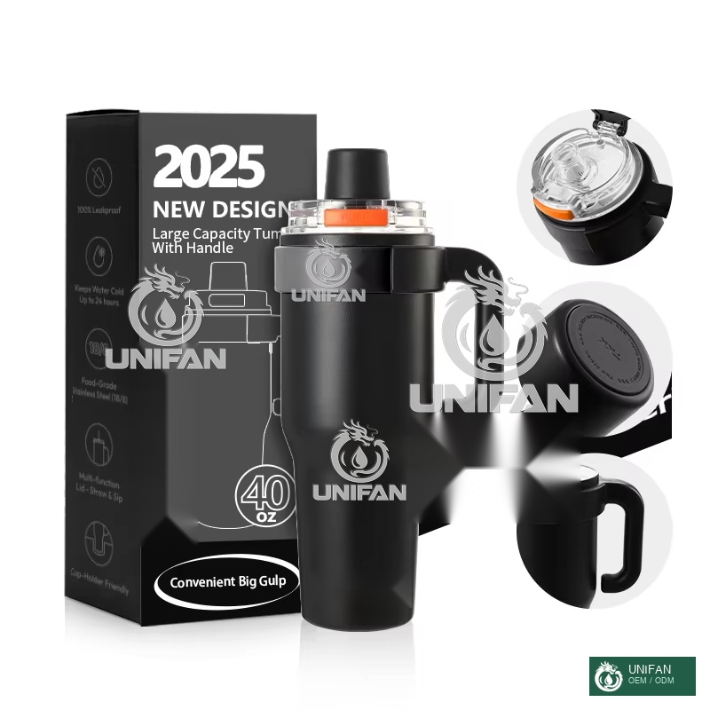 UNIFAN New Designer Leak-Proof Stainless Steel Tumbler with Flip Lid Coffee Mug Warmer and SublimationTumbler for Christmas