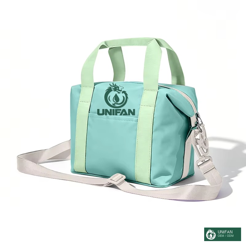 UNIFAN Handbag 6L Crossbody Custom for Picnic Camping or Outdoors Fabric Insulated with Handle Small Zippered Pouch