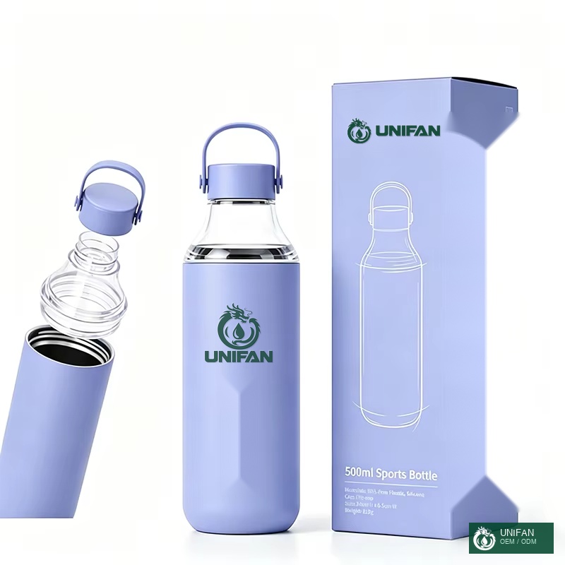 UNIFAN 350ml/500ml Vacuum Insulated Stainless Steel Water Bottle 304 Food Grade BPA Free Tea Infuser Handle Keeps Hot/Cold 12-24hrs